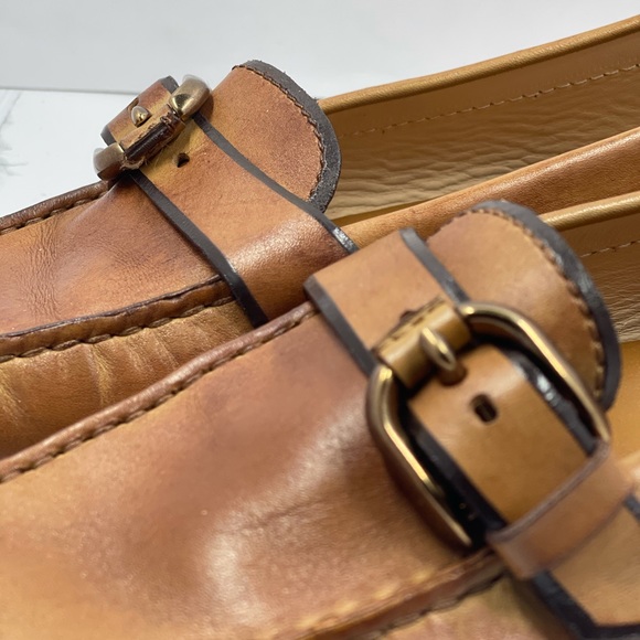 Tod’s Women Slip on Buckle Tan Leather Loafers. Size 6.5 US (36.5 Italian). - Picture 4 of 12
